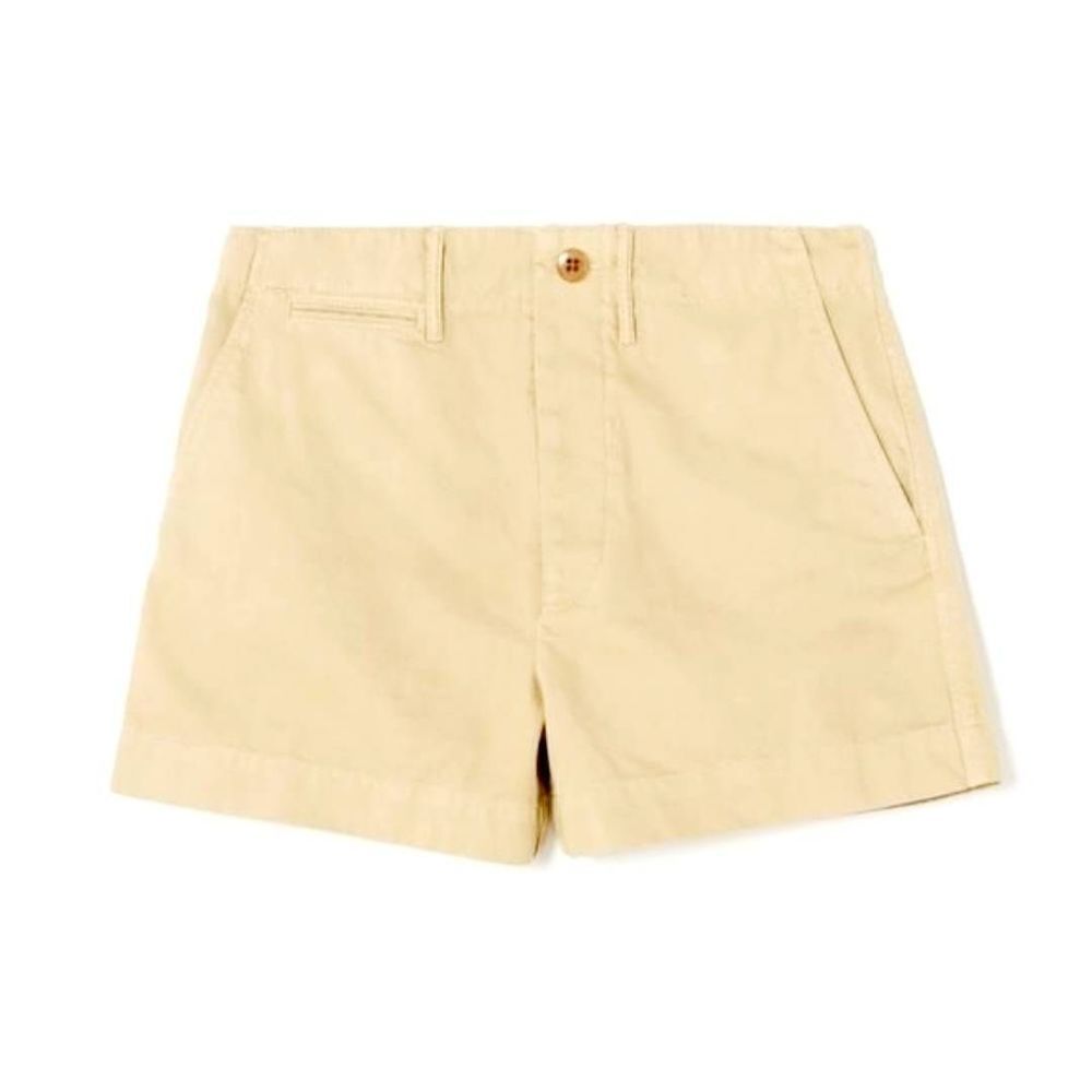 NWT Re/done 90S TROUSER SHORTS IN WASHED Vintage ivory sz 26